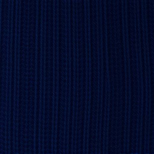 Close-up of fine merino wool fabric swatch in navy blue