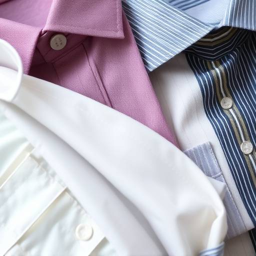 Samples of various business shirt fabric textures